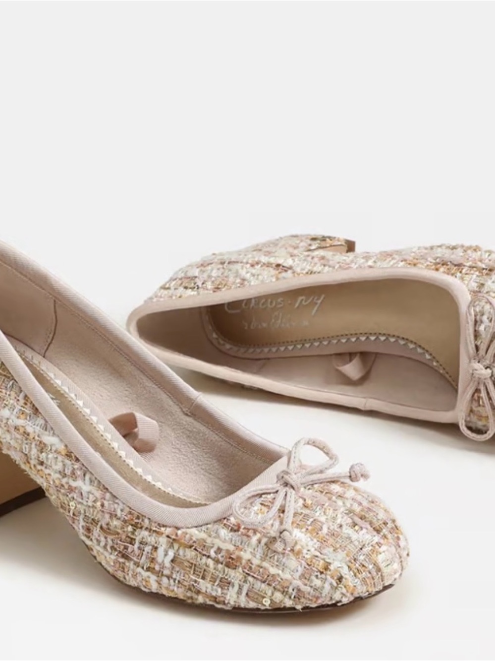 Della Wrap Up Block Heel Ballet